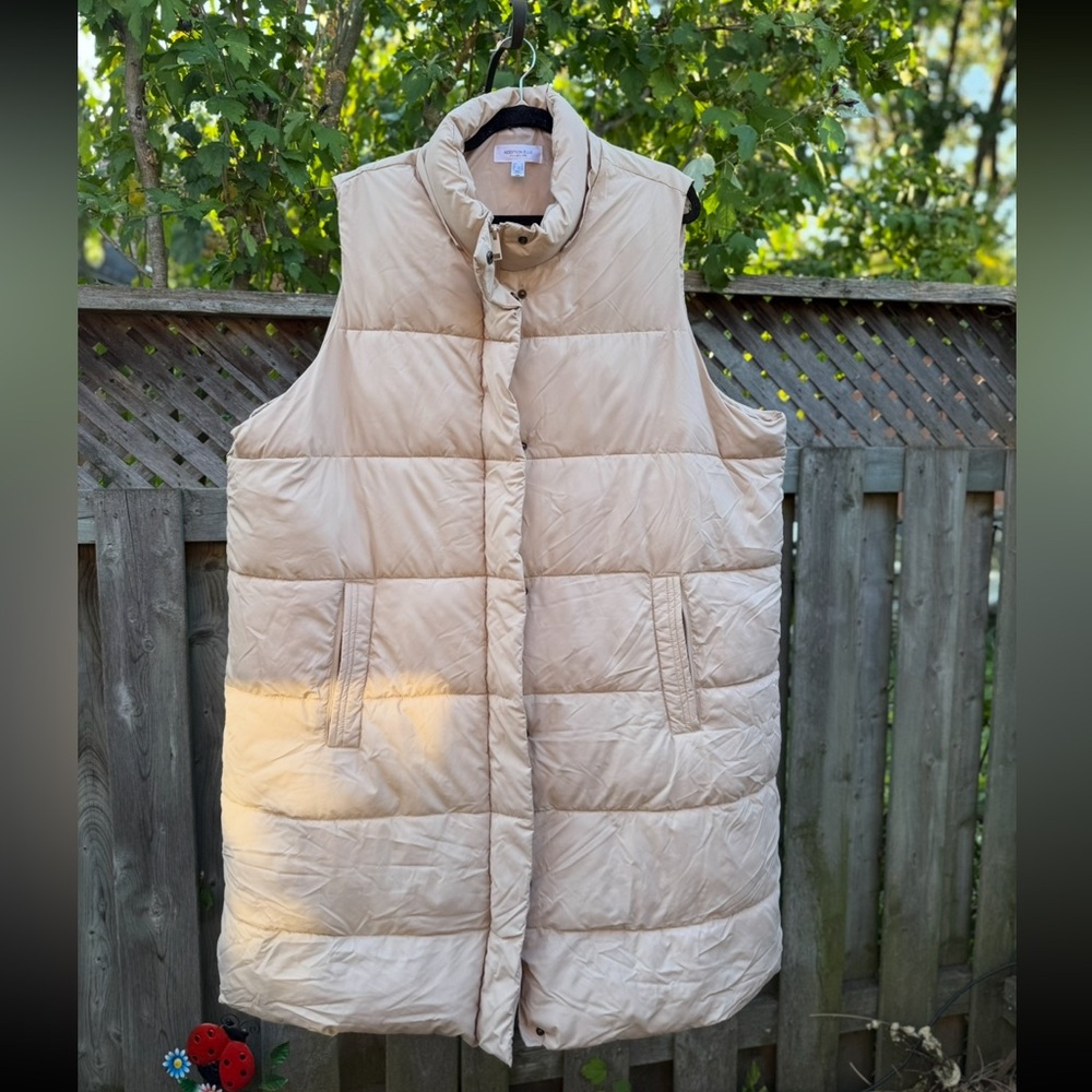 Addition Elle Beige Fur-Trimmed Coat